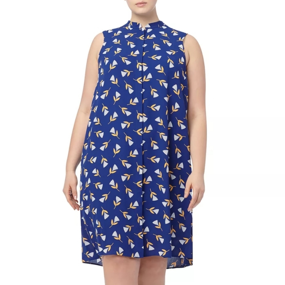 NWT Anne Klein Lily Printed Dress Size 1X